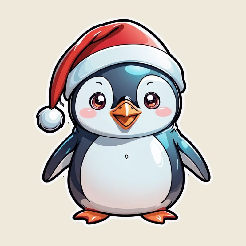 pingouin bonnet de noel