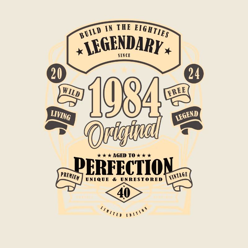 40. Geburtstag, Geschenk, Legende, Original, 1984