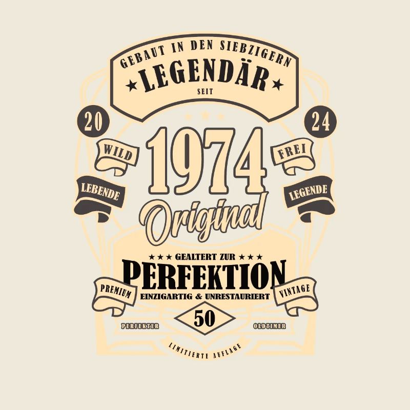 50. Geburtstag, Geschenk, Legende, Original, 1974