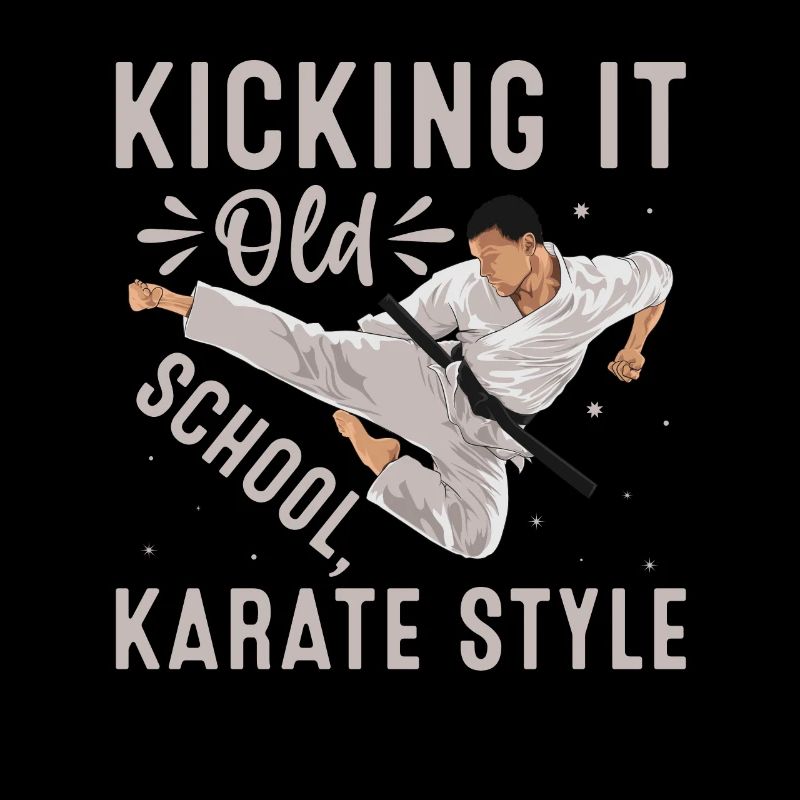 Kicking it old school Style Karaté