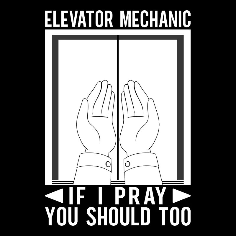 Technicien d’ascenseur drôle disant idée cadeau