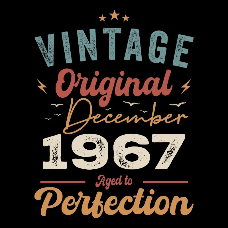 Anniversaire Vintage - Décembre 1967 - Idée cadeau