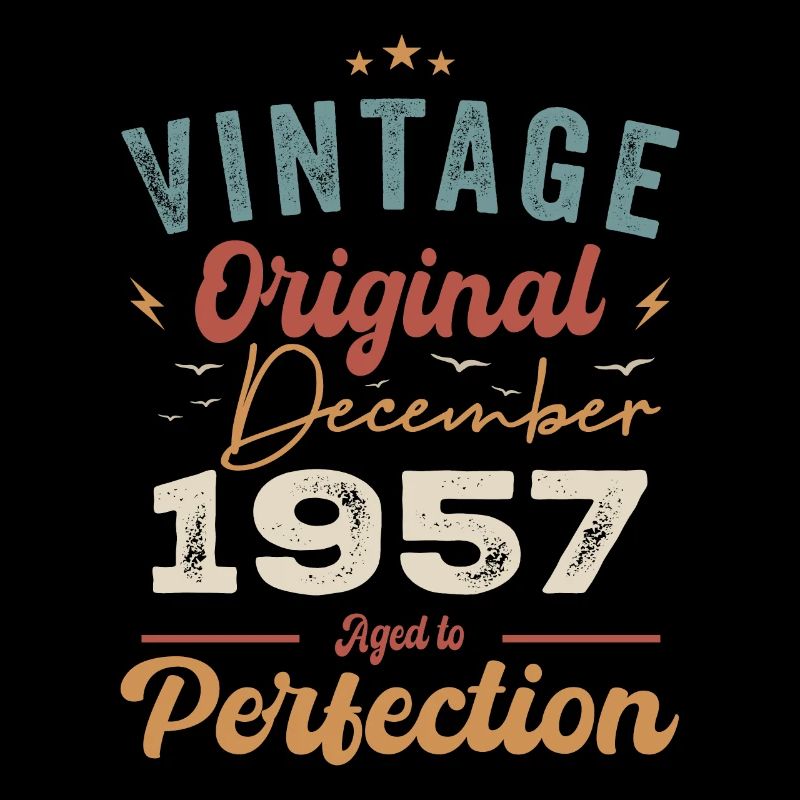 Vintage Geburtstag - Dezember 1957 - Geschenkidee