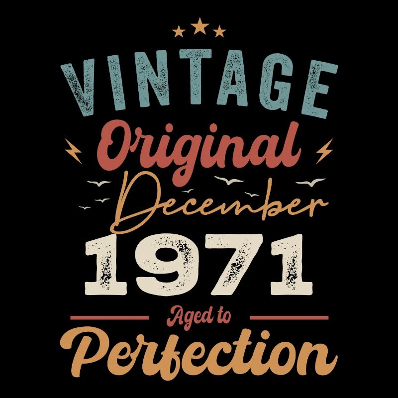 Vintage Anniversaire - Décembre 1971 - Idée cadeau