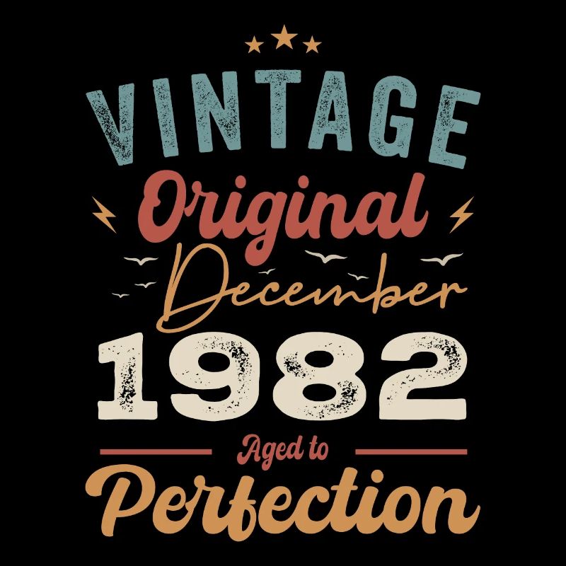 Vintage Geburtstag - Dezember 1982 - Geschenkidee