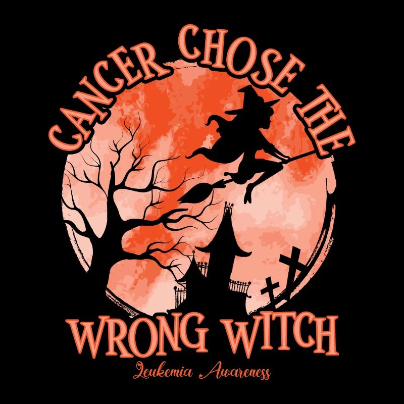 Cancer Witch Orange Leukemia Awareness