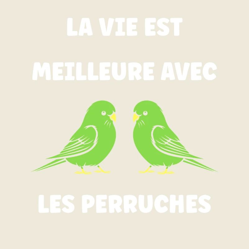 Oiseaux perruches humour petite perruche