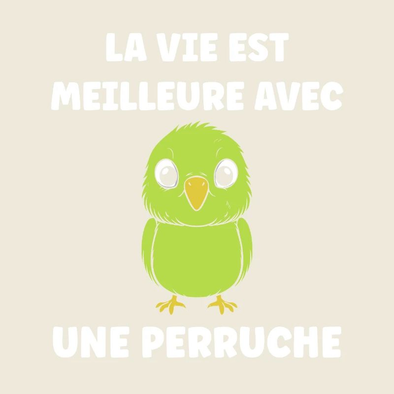 Oiseaux perruches humour petite perruche
