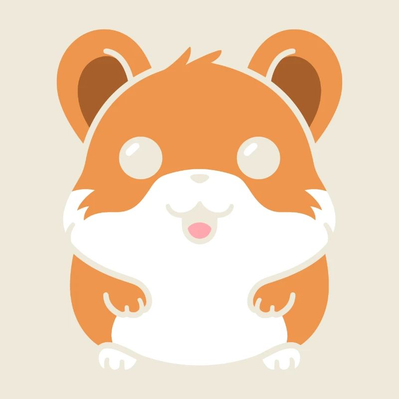 Mignon Humour petit hamster