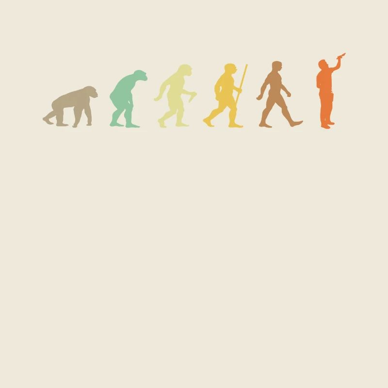 Malerei Retro Künstler Kunst Evolution Farbpalette