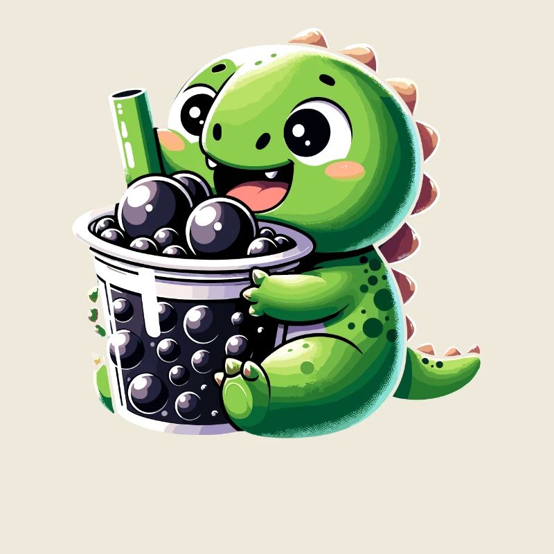 Boba Tee Drache Kawaii