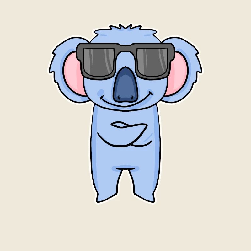 Koala mit Brille