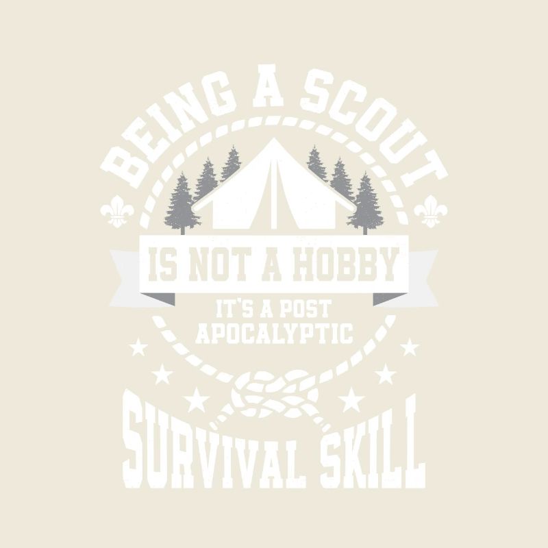 Scout post-apocalyptique : T-shirt de compétences de survie