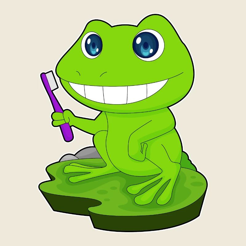 Brosse à dents grenouille