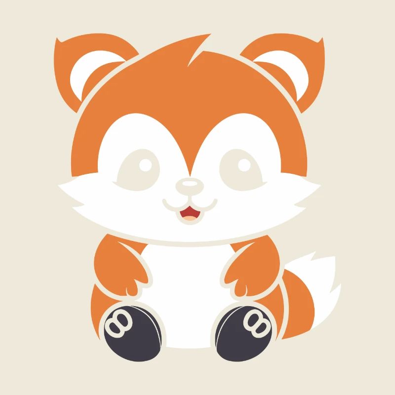 Fuchs liebt den kleinen roten Panda