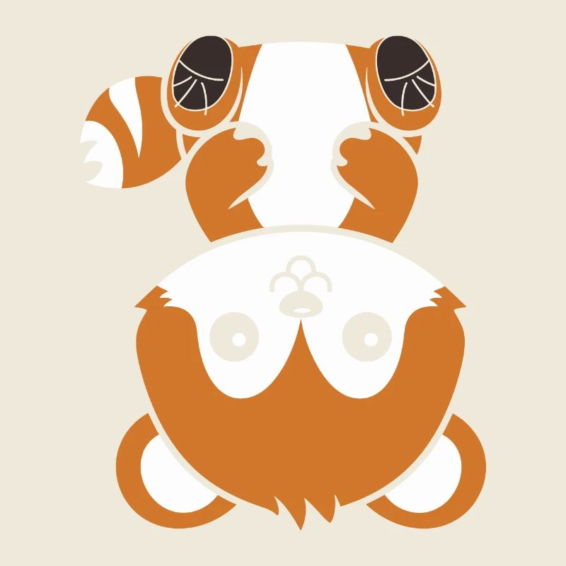 Fuchs liebt den kleinen roten Panda