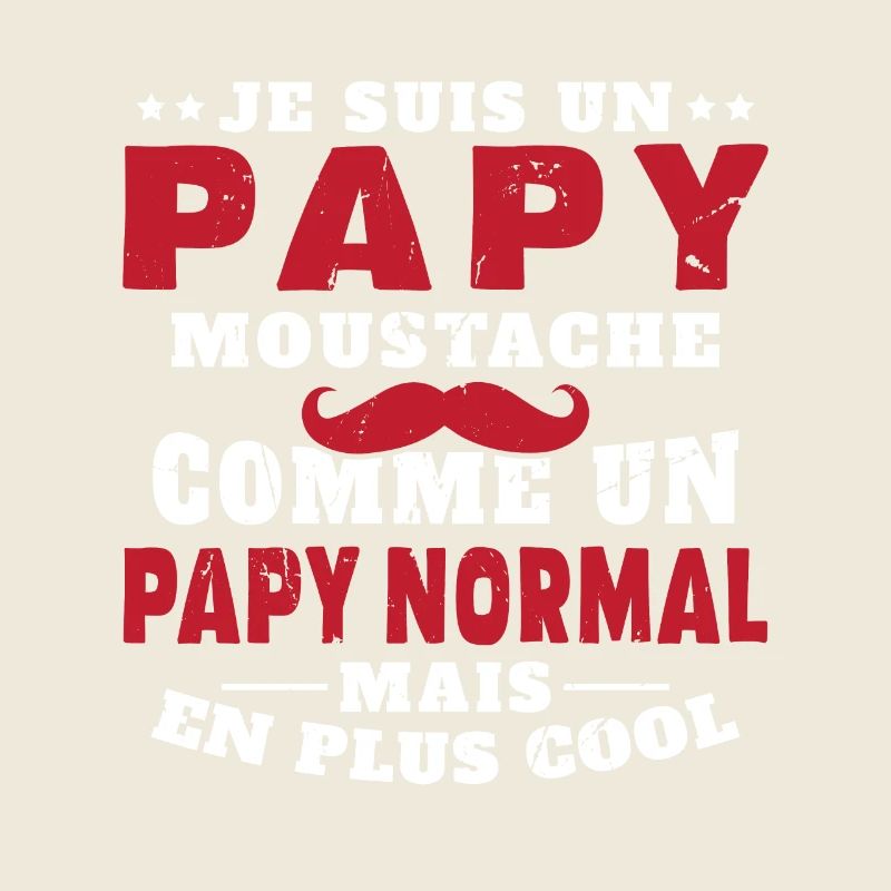 Un papy moustache comme un papy normal