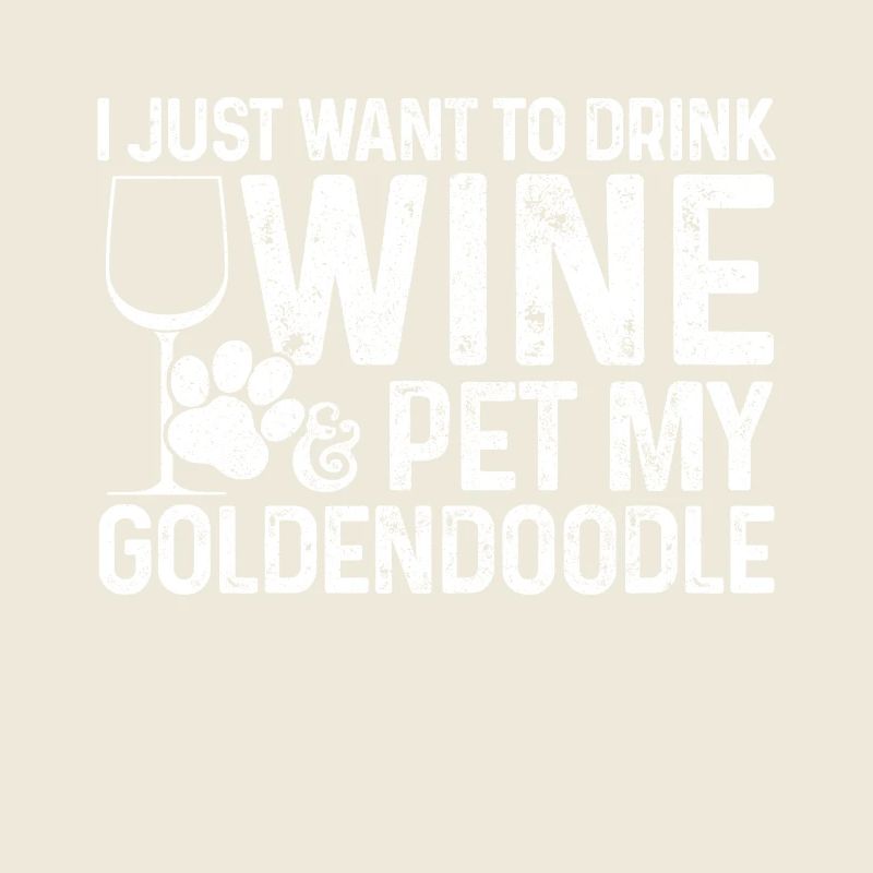 Goldendoodle Dog Wine Gift