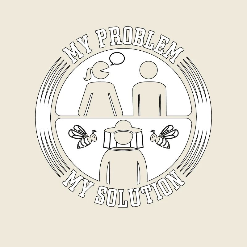 Beekeeper My Problem My Solution Pictogram Dad Mom