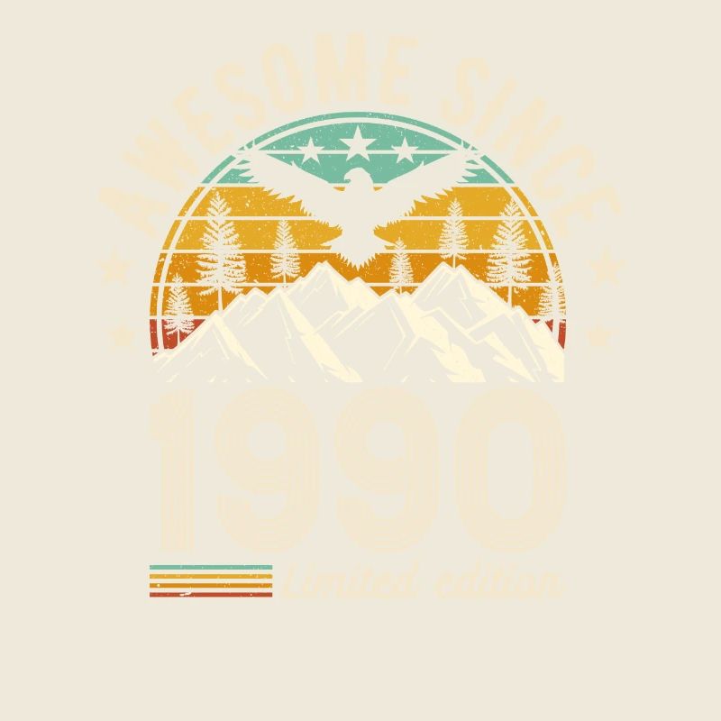 Vintage 1990 Anniversaire Rétro