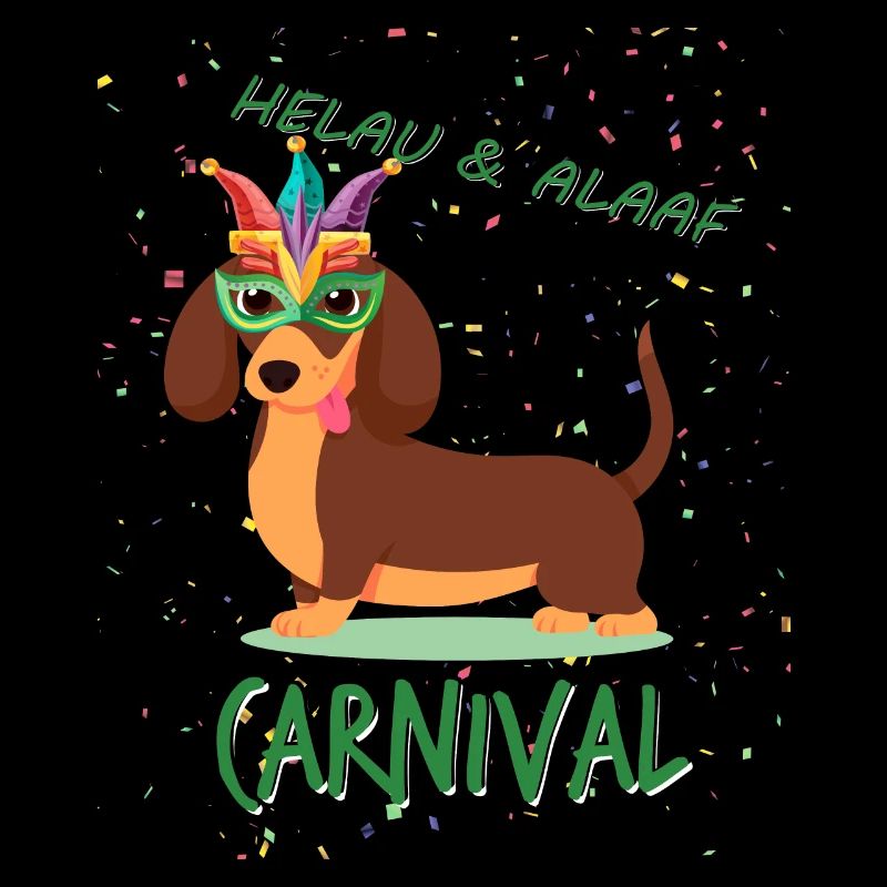 Dachshund, Carnival, Carnival, Helau, Alaaf