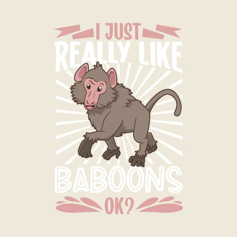 J’aime les babouins - Babouin