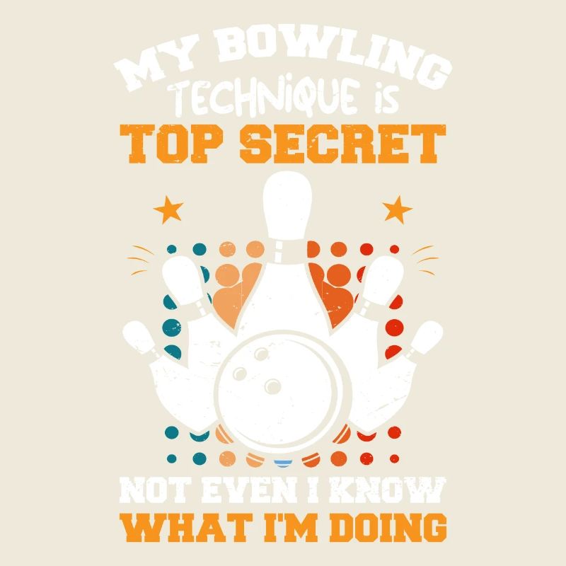Bowling-Team Bowlingkugel entwirft Bowling-Tees