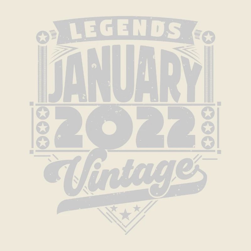 Vintage Anniversaire Janvier 2022, Janvier 2022.