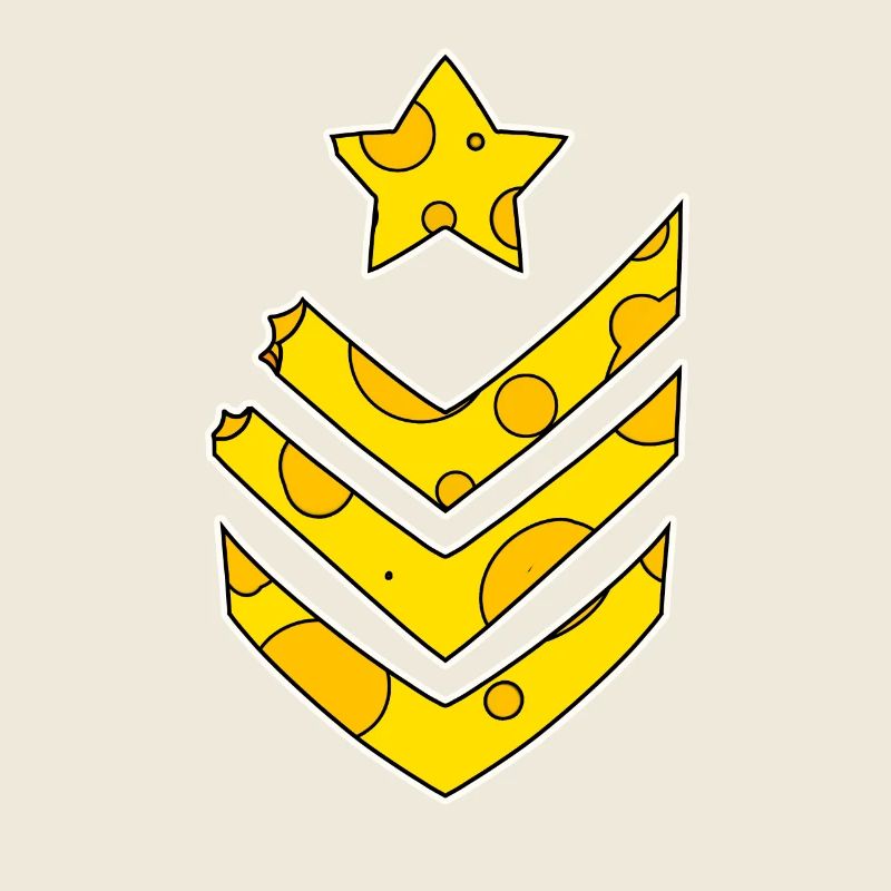 Armee Soldat Lustig Käse Symbol