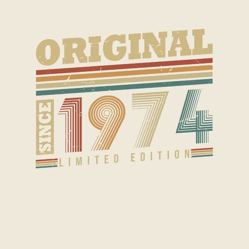 Original Since 1974 Vintage Gift Birthday
