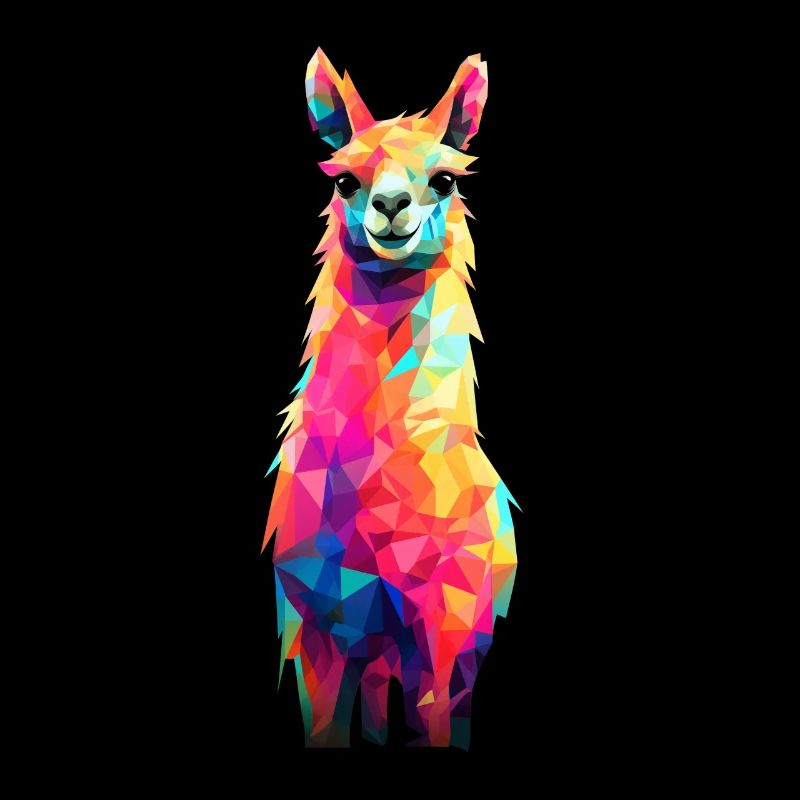 Lama Alpaka Vintage Geschenk