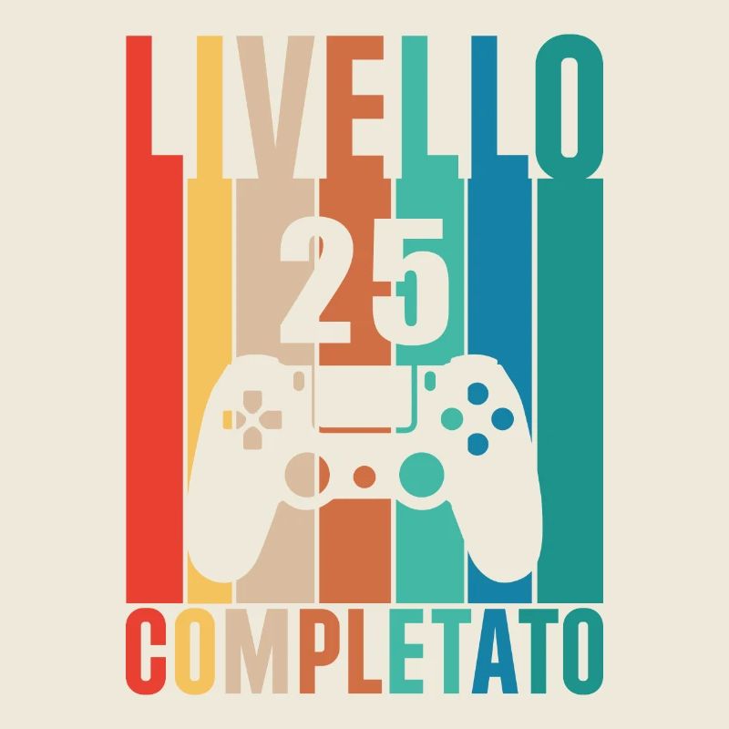 Livello 25 completato 25 anni giocatore livello 25