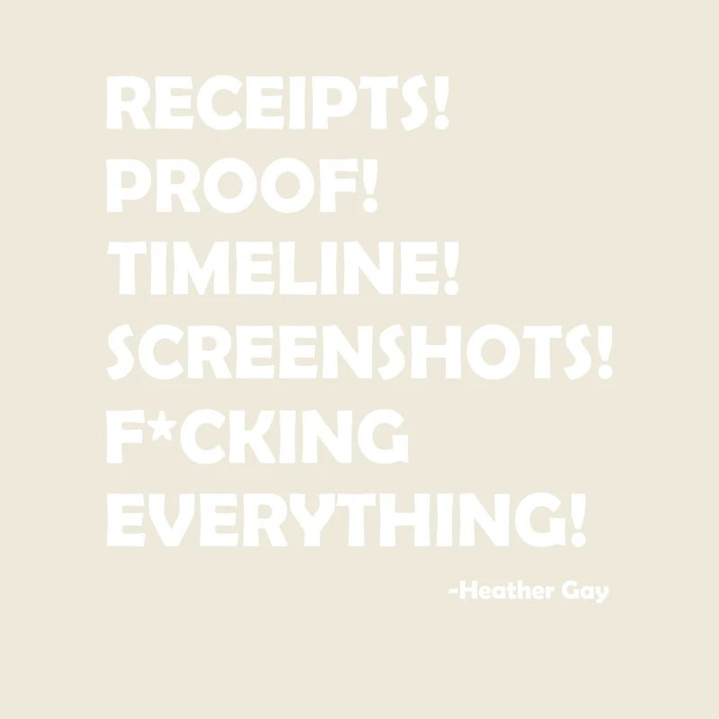 Receipts Proof Timeline Screenshots Everything