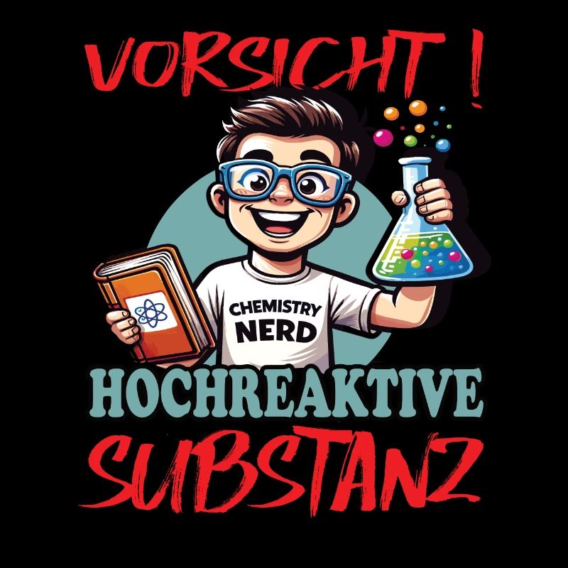 Chemiker Nerd Lehrer Student im Labor