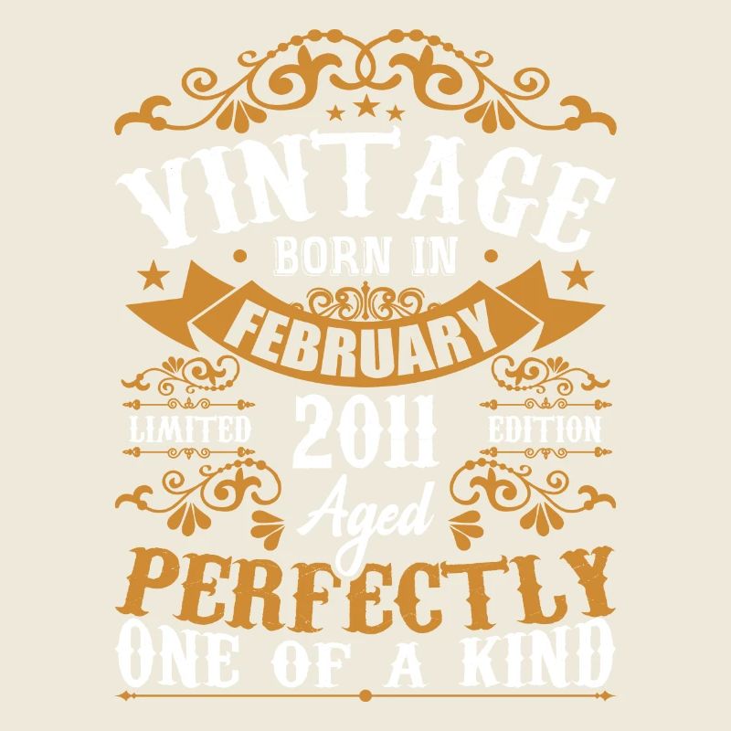 February 2011 Vintage 13th Birthday Gift