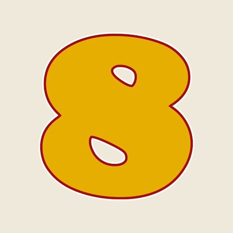 Numéro 8 Numéro Huit Motif