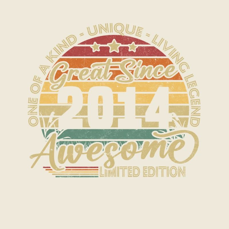 2014 Vintage Retro Jubiläumsgeschenk