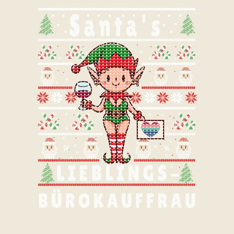 Ugly Christmas SANTA'S FAVORITE OFFICE CLERK
