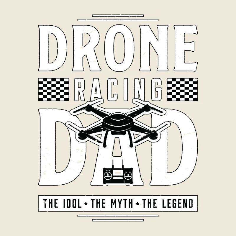 Amateur de courses de drones Papa L’idole Le pilote de drone