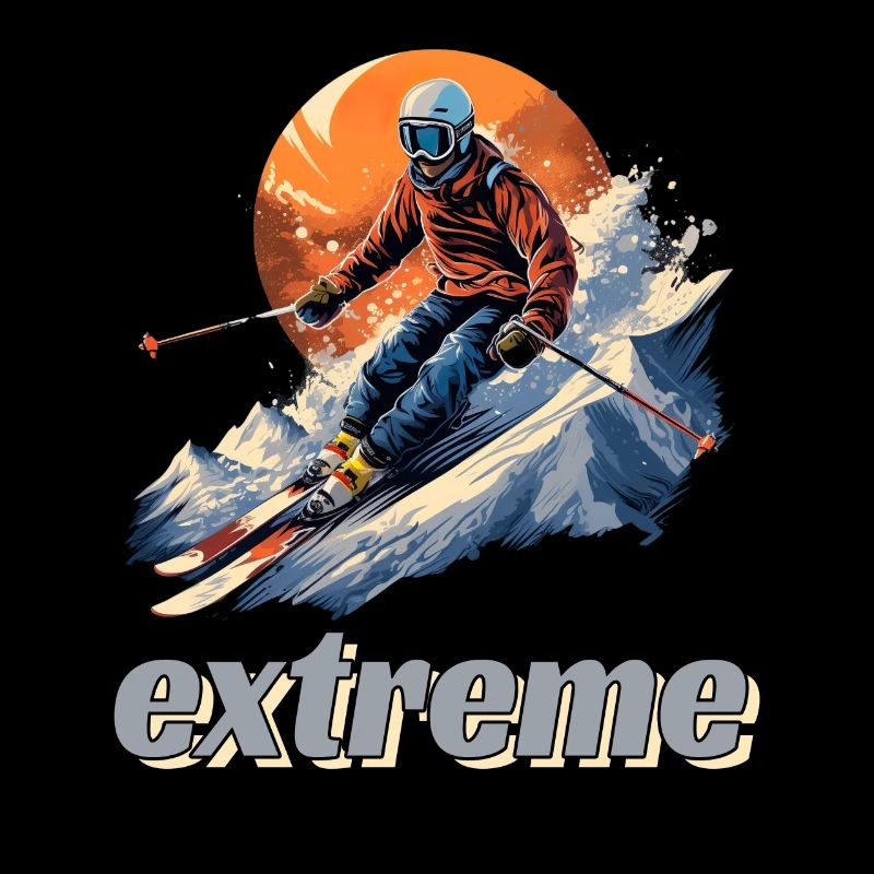 Skifahren Winterspaß