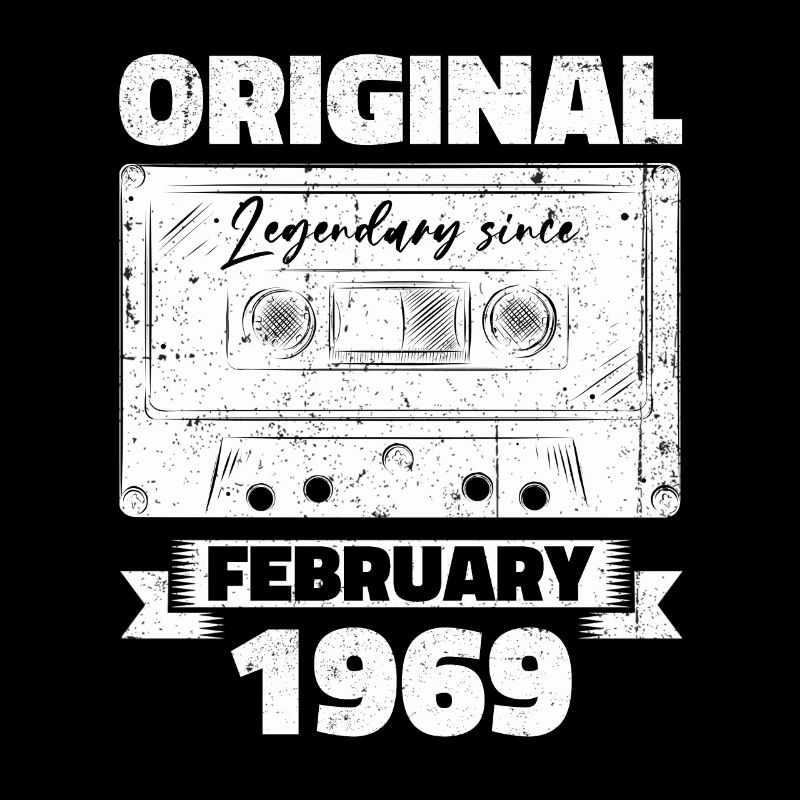 55e anniversaire Cassette février Vintage 1969