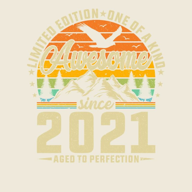 Creative 2021 Retro Birthday Design