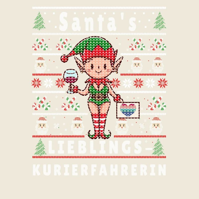 Ugly Christmas SANTA'S FAVORITE COURIER DRIVER