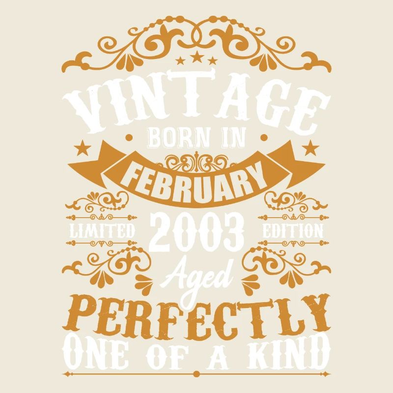 February 2003 Vintage 21st Birthday Gift