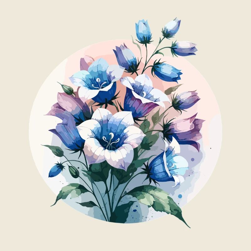 Campanule dessinée