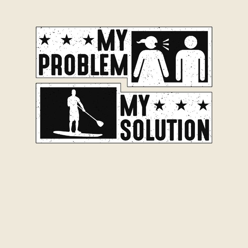 StandUp Paddle Boarder My Problem My Pictogram Dad