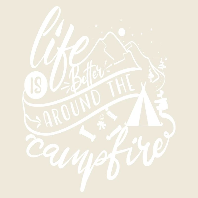 La vie est plus belle autour du feu de camp