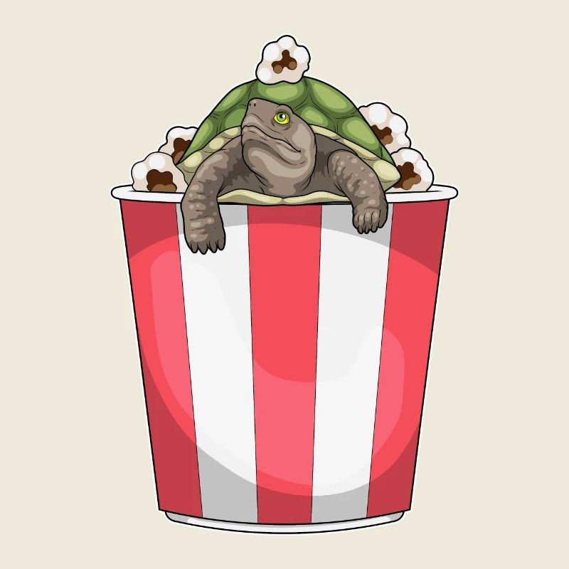 Maïs soufflé tortue