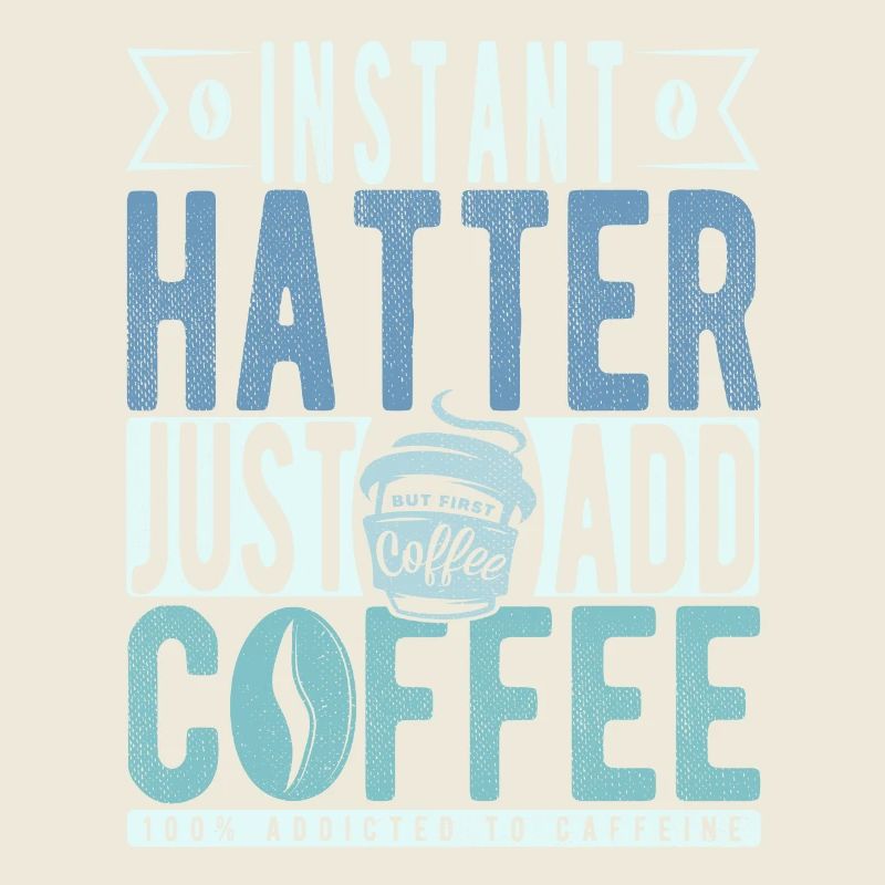 Instant-Hutmacher Fügen Sie einfach Kaffee hinzu
