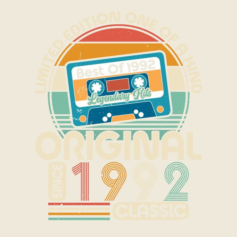 Creative 1992 Vintage Vintage Retro Design